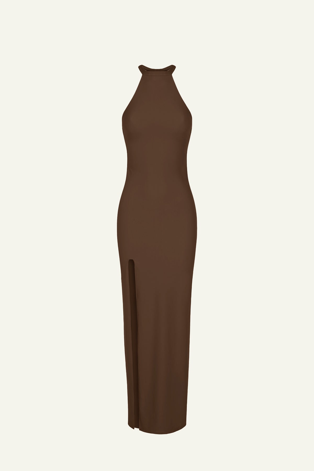 OLIVIA HALTER DRESS - CHOCOLATE - (Limited Edition- 150 Units)