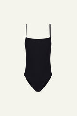 Square Neckline Bodysuit - Black - María