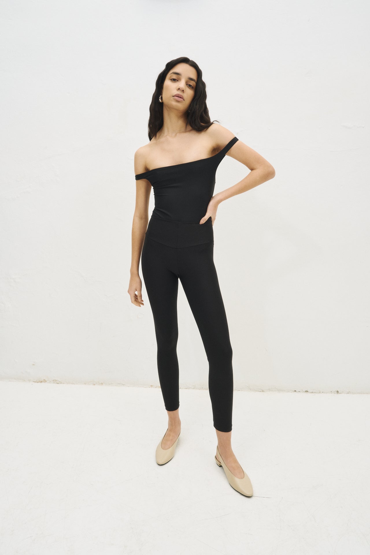 Off-Shoulder Bardi Bodysuit (Limited Edition) Black - Alba