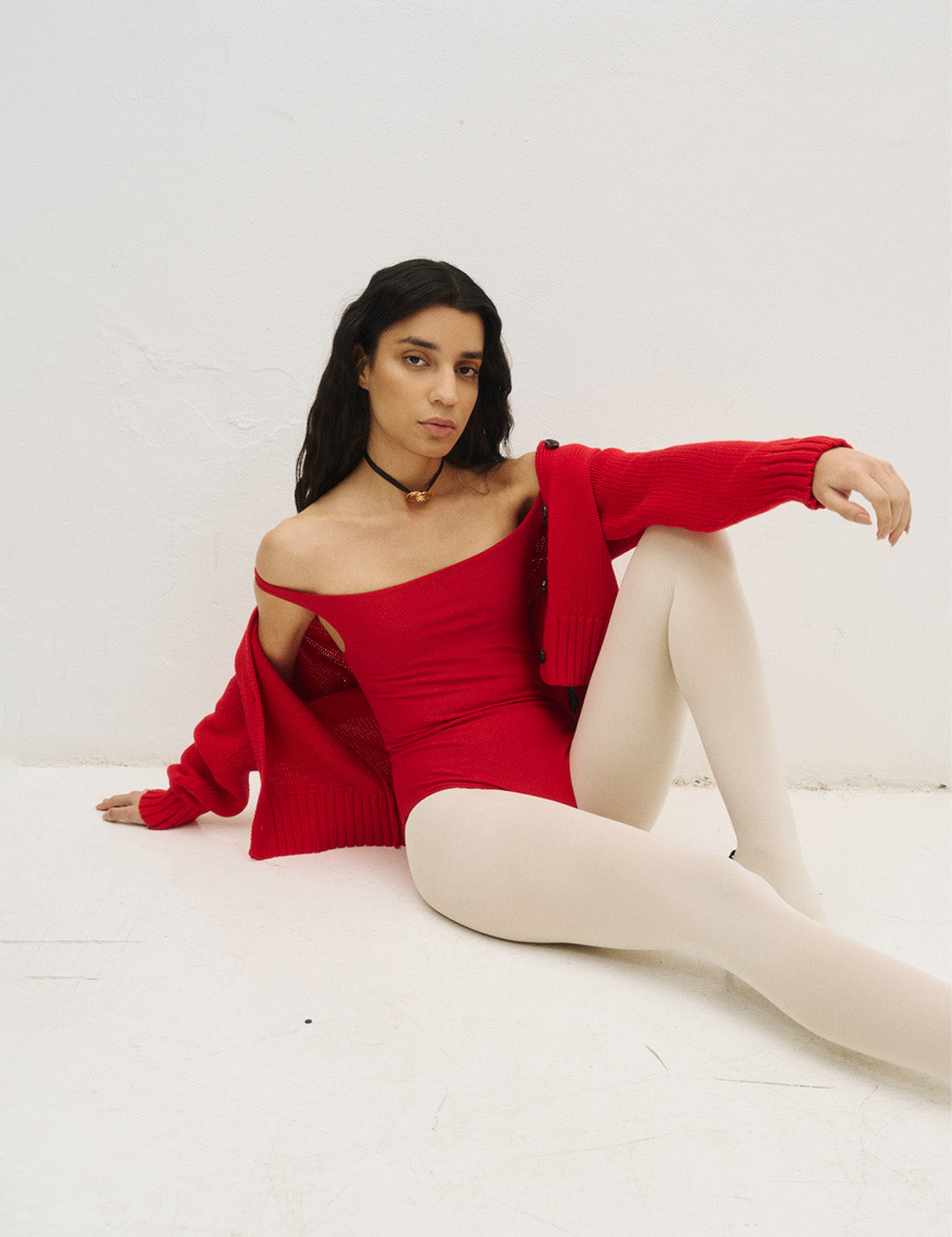 ALBA - BODYSUIT RED