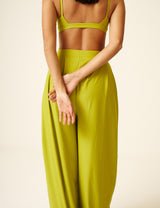 AMINA - TROUSERS LIME