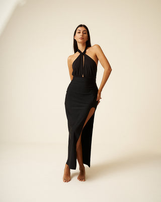Halter Multiway Bodysuit in Recycled PYRATEX©. Paloma