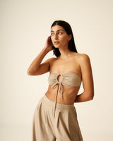 Lace Up Multiway Bra - Clay - Loyola Top