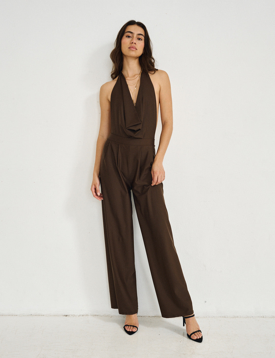 OLAYA - TROUSERS BROWN