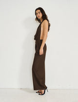 OLAYA - TROUSERS BROWN