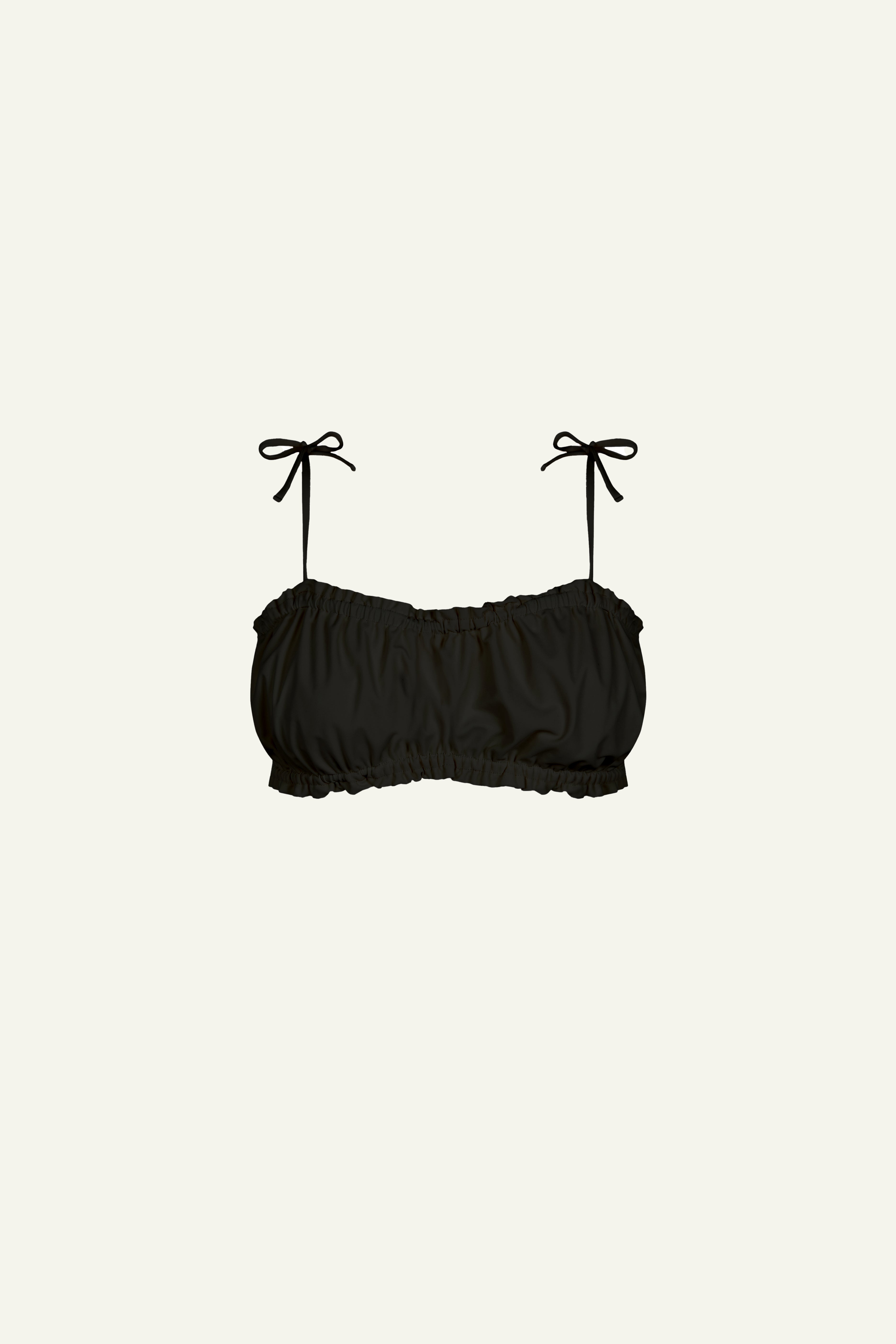 Top Cropped puffed (Limited Edition) Black- Carmen