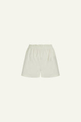 Draped Bermuda Shorts (Limited Edition) Off White - Natalia