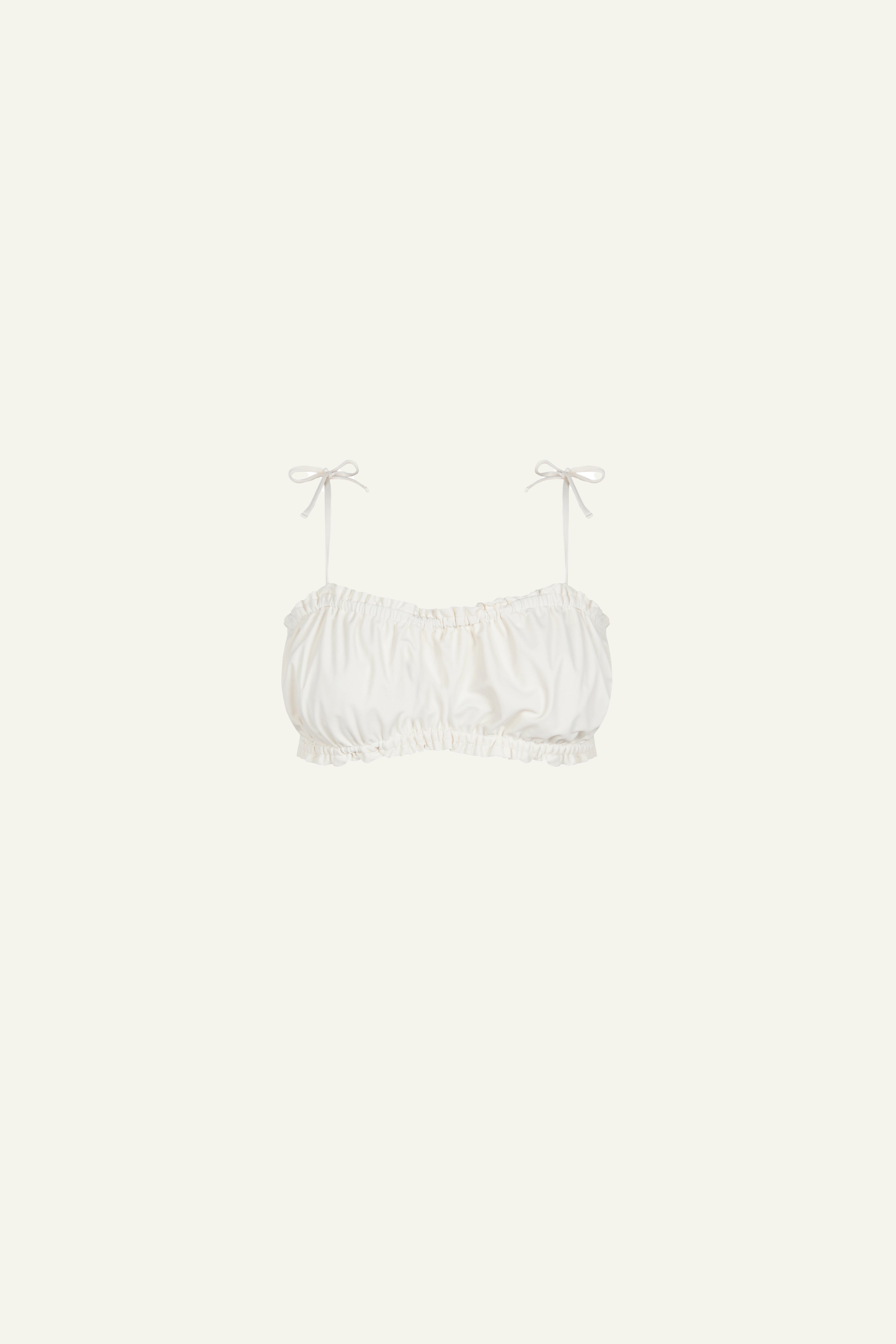 Top Cropped puffed (Limited Edition) Off White- Carmen