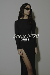 Maxi Vestido en Lana Merino (Edición Limitada) - Negro - Selene