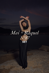 Set Maxi Skirt With Front Draped Detail - Mai + Twisted Top with Draped Detail (Limited Edition) Black - Raquel 87