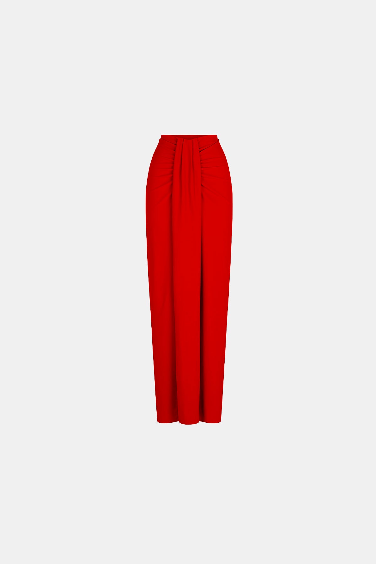 Maxi Skirt With Front Draped Detail (Limited Edition) Red - Mai