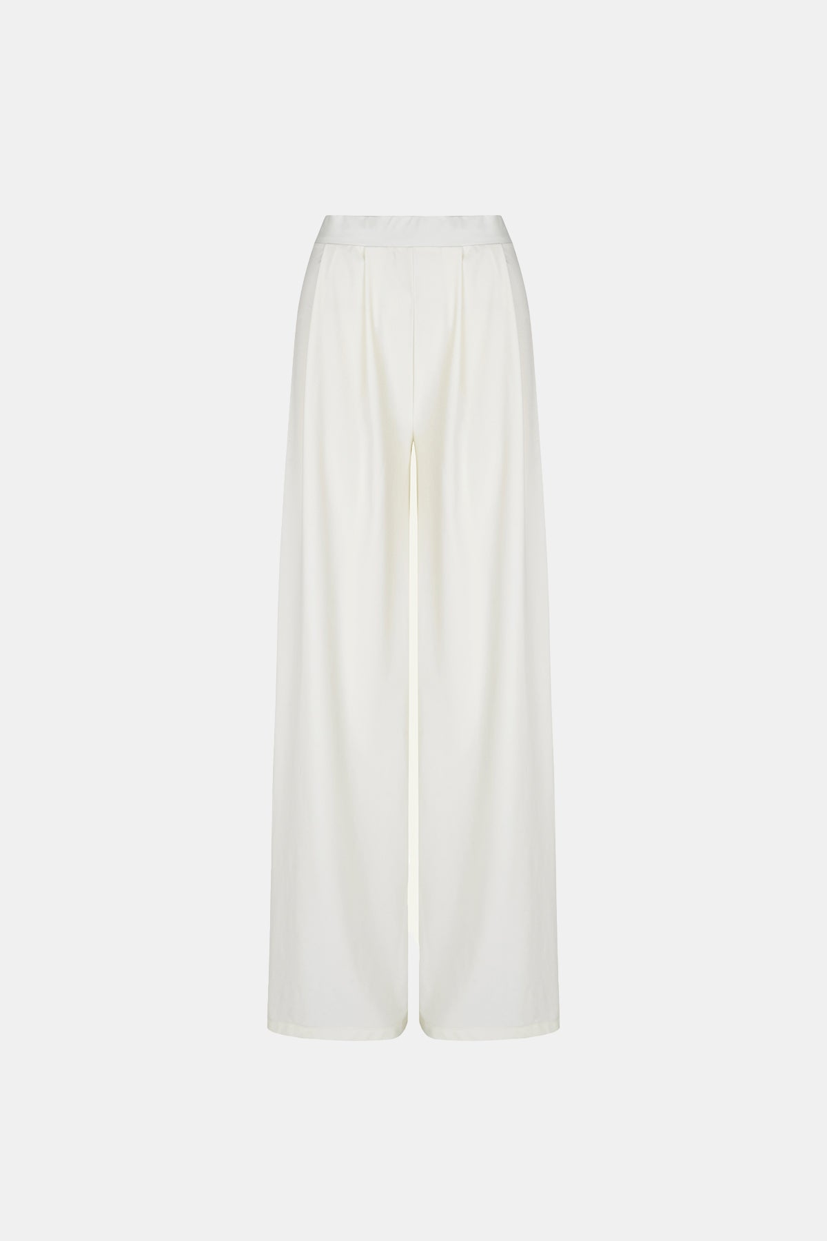 Wide-Leg Trousers - Off-White - Olaya