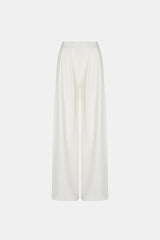 Wide-Leg Trousers - Off-White - Olaya