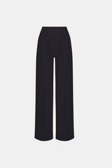 Wide-Leg Trousers - Black - Olaya