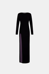 Maxi Dress in Merino Wool (Limited Edition) - Black - Selene