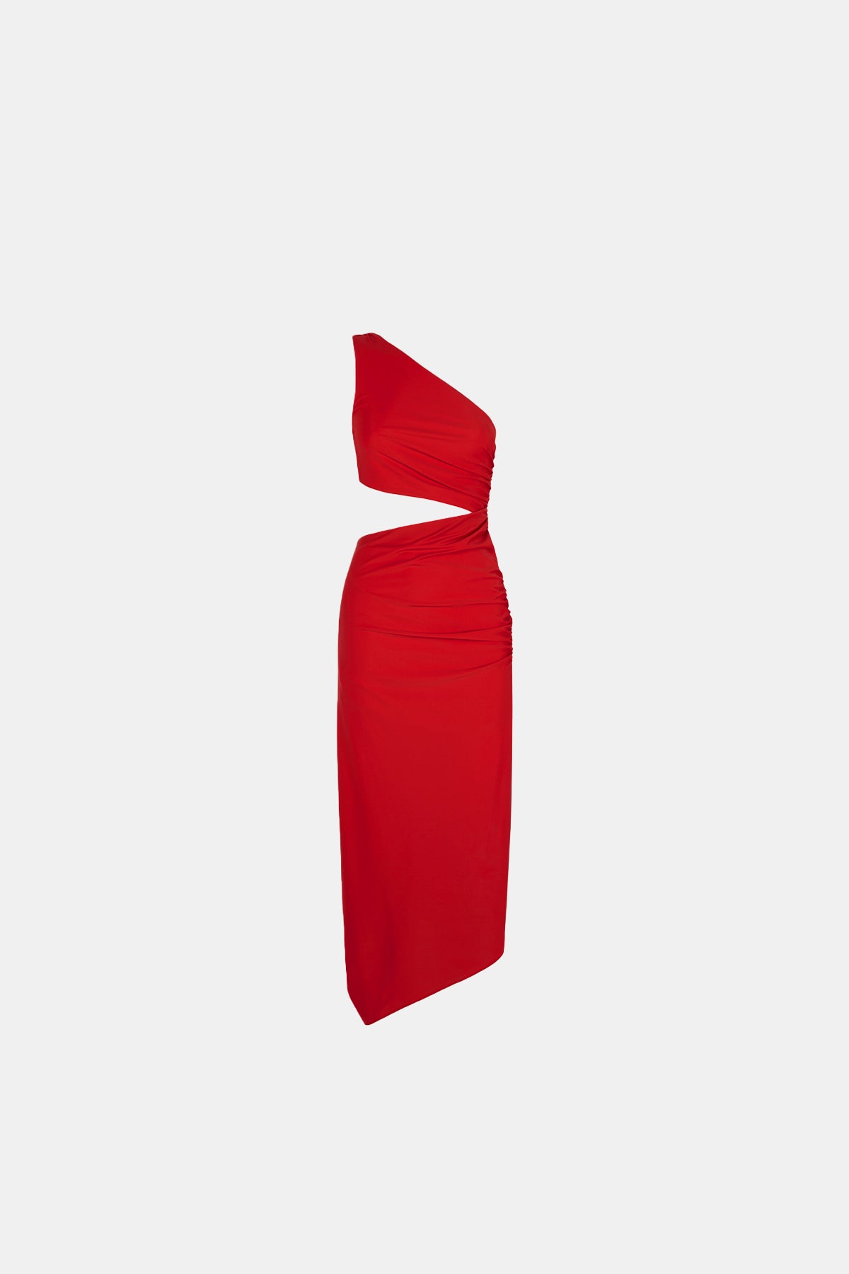 Asymmetrical Cut-Out Dress (Limited Edition) Red- Sofia