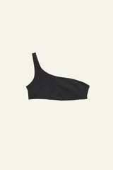 Asymmetric Bandeau Top in Recycled PYRATEX©. Pilar